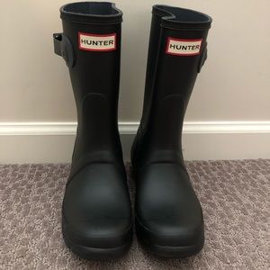 Hunter short original matte rain boot